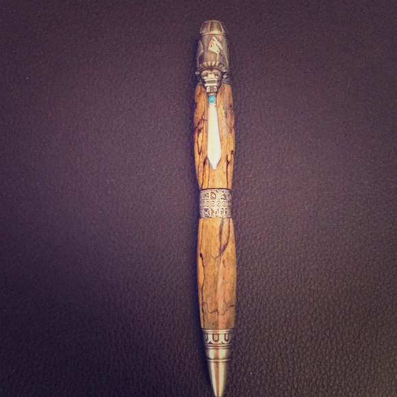 New Handcrafted Mayan Twist Pen - Picture 1 of 1